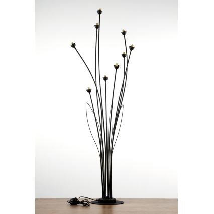 Jupiter 2058 - GLORIOSA állólámpa 9xG9/14W/230V fekete