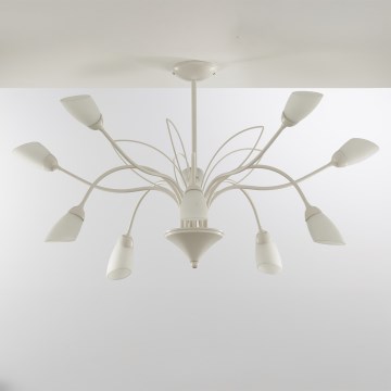 Jupiter 2061 - Rúdon függő csillár GLORIOSA 10xG9/14W/230V krémszínű