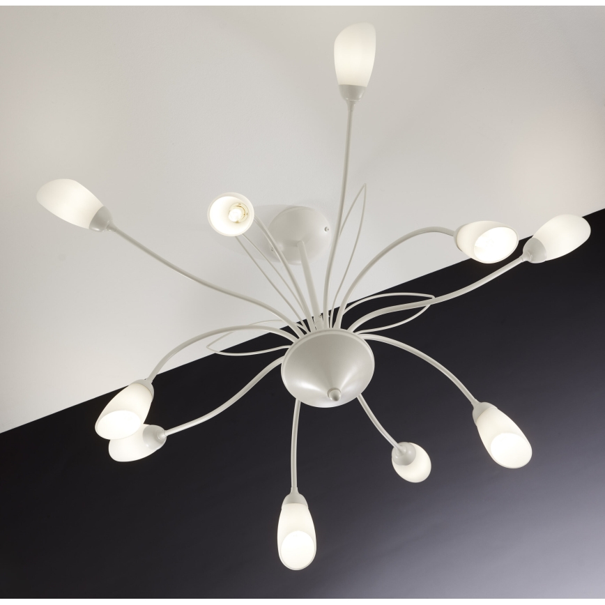 Jupiter 2061 - Rúdon függő csillár GLORIOSA 10xG9/14W/230V krémszínű