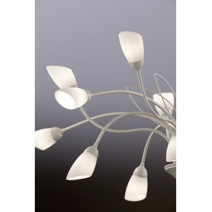 Jupiter 2062 - Láncos csillár GLORIOSA 15xG9/14W/230V krémszínű