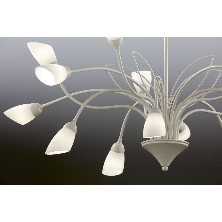 Jupiter 2062 - Láncos csillár GLORIOSA 15xG9/14W/230V krémszínű