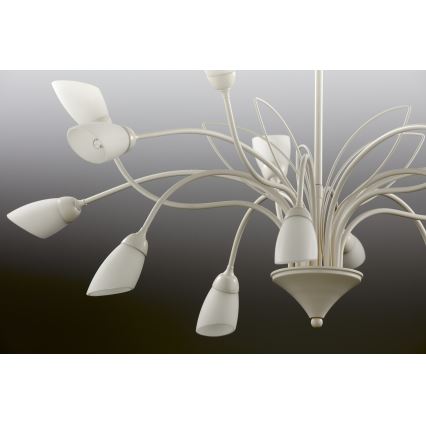 Jupiter 2062 - Láncos csillár GLORIOSA 15xG9/14W/230V krémszínű