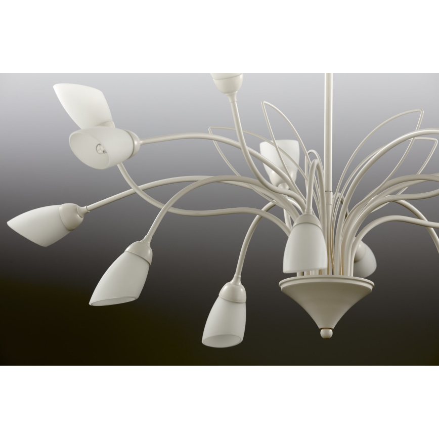 Jupiter 2062 - Láncos csillár GLORIOSA 15xG9/14W/230V krémszínű