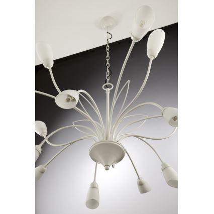 Jupiter 2062 - Láncos csillár GLORIOSA 15xG9/14W/230V krémszínű