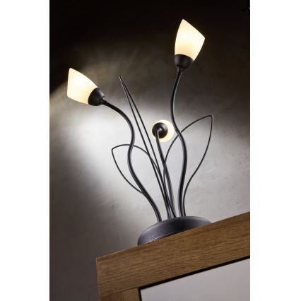 Jupiter 2065 - Asztali lámpa GLORIOSA 3xG9/14W/230V fekete