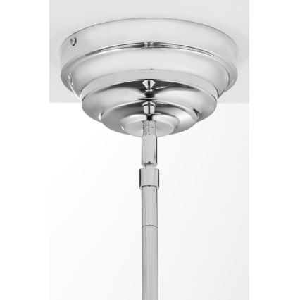 Jupiter 2072 - PLATINO rúdon szerelt csillár 3xE27/15W/230V zöld/fényes króm