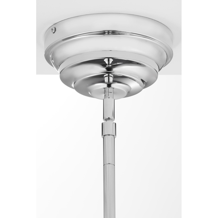 Jupiter 2072 - PLATINO rúdon szerelt csillár 3xE27/15W/230V zöld/fényes króm