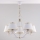 Jupiter 2084 - láncos csillár SAMBA 5xE27/15W/230V fehér/arany