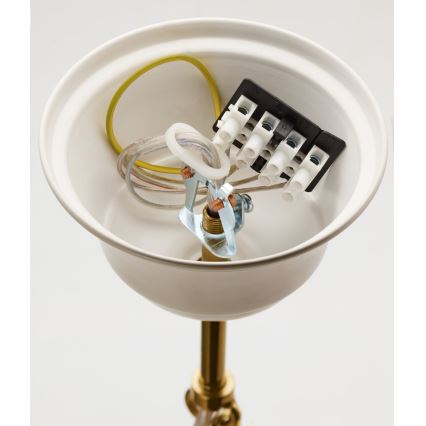 Jupiter 2084 - láncos csillár SAMBA 5xE27/15W/230V fehér/arany