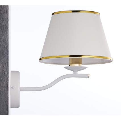 Jupiter 2086 - SAMBA fali lámpa 1xE27/15W/230V fehér/arany