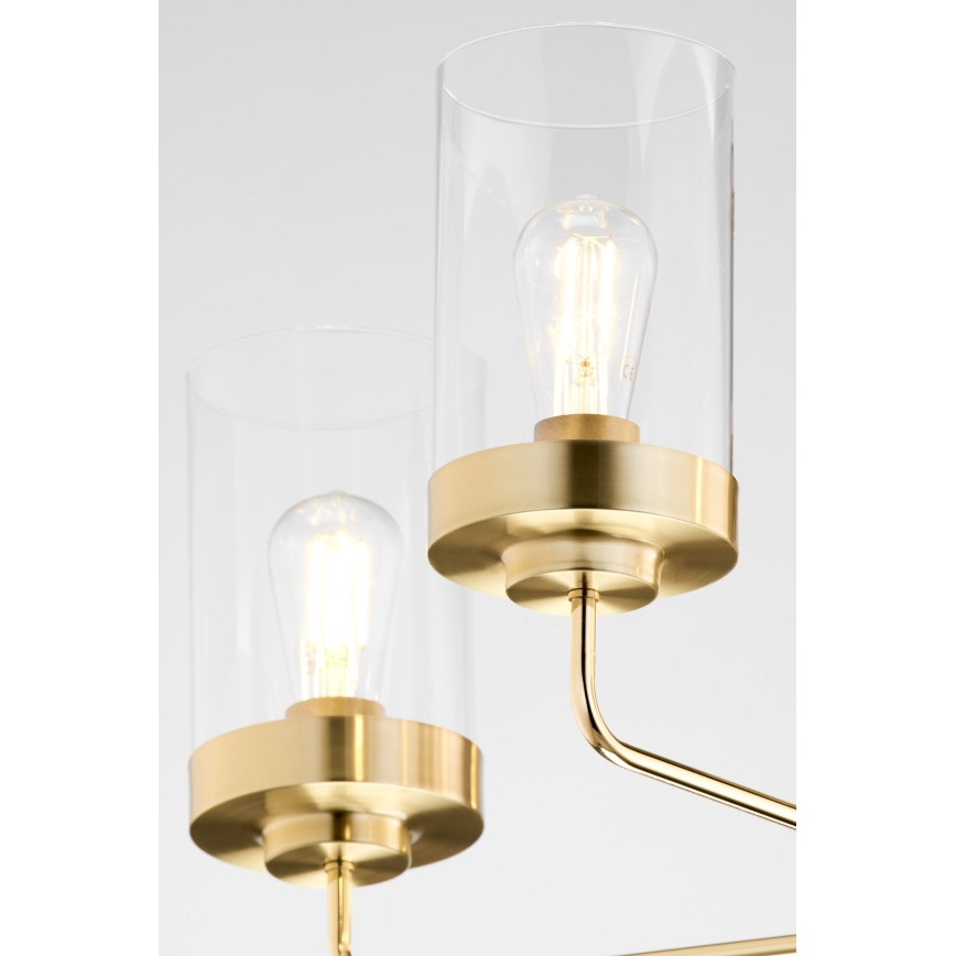 Jupiter 2087 - RAMIREZ rúdra szerelt csillár 3xE27/15W/230V arany/fekete