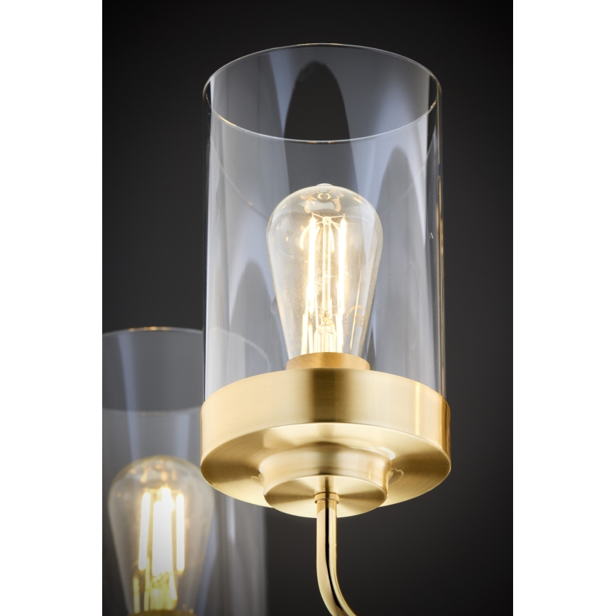 Jupiter 2088 - Rúdos csillár RAMIREZ 5xE27/15W/230V arany/fekete