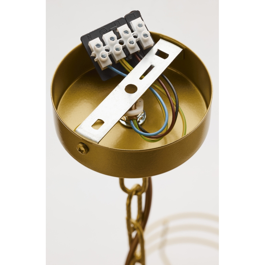 Jupiter 2094 - Láncos csillár ARTHUR 5xE27/15W/230V kék/arany