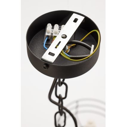 Jupiter 2102 - Láncos csillár ARTHUR 6xE27/15W/230V kék/fekete