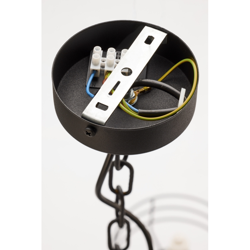 Jupiter 2102 - Láncos csillár ARTHUR 6xE27/15W/230V kék/fekete