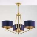 Jupiter 2113 - KASZMIR rúdra szerelhető csillár 3xE27/15W/230V kék/arany