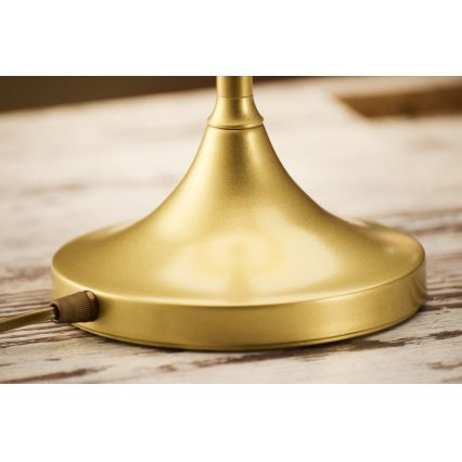 Jupiter 2116 - Asztali lámpa KASZMIR 1xE27/15W/230V kék/arany