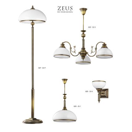 Jupiter 624 - ZU 5 - ZEUS rúdon rögzített csillár 5xE27/60W/230V