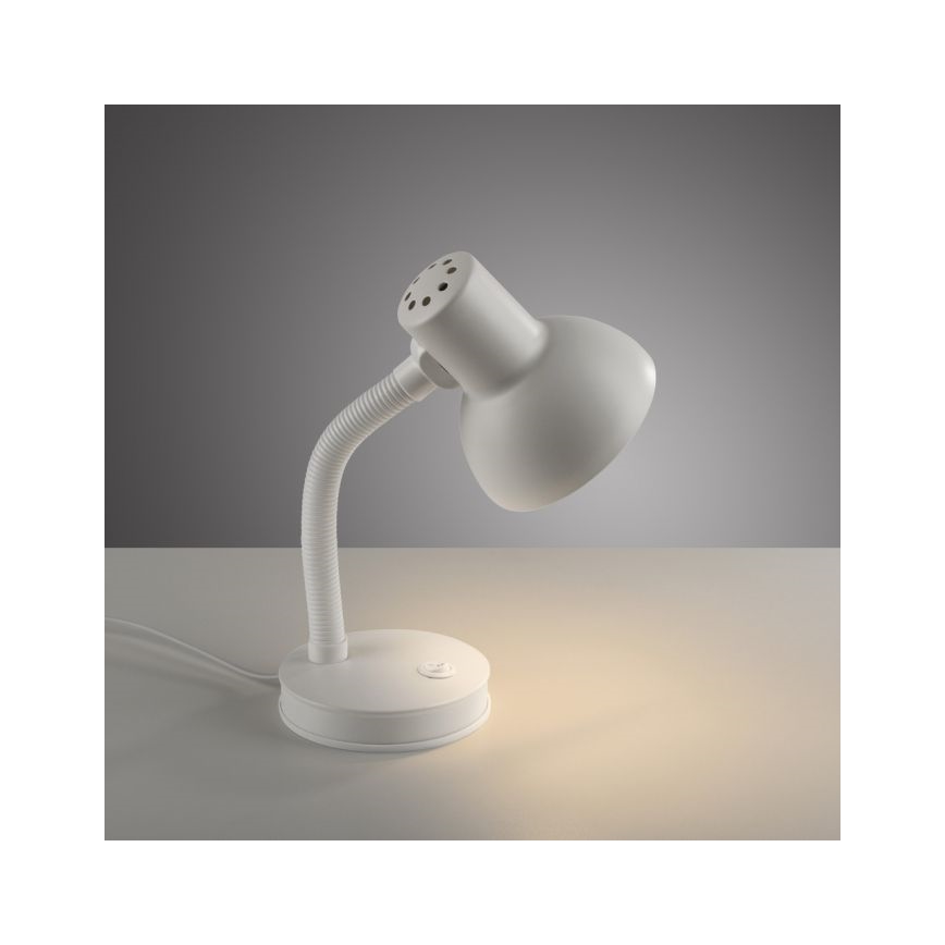 JUST LIGHT. 11080-16 - Rugalmas asztali lámpa FLEXI 1xE27/25W/230V fehér