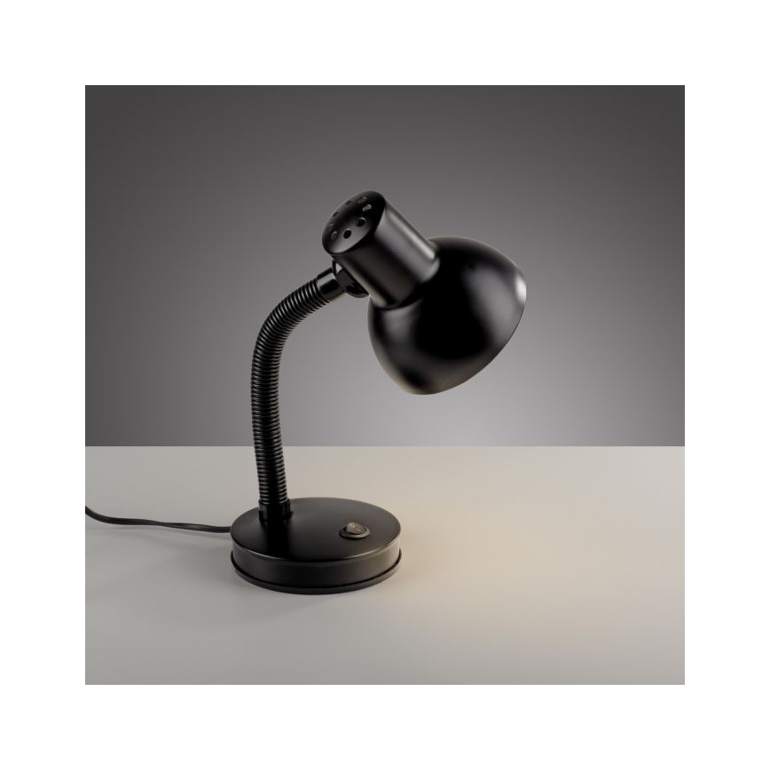 JUST LIGHT. 11080-18 - FLEXI flexibilis asztali lámpa 1xE27/25W/230V fekete