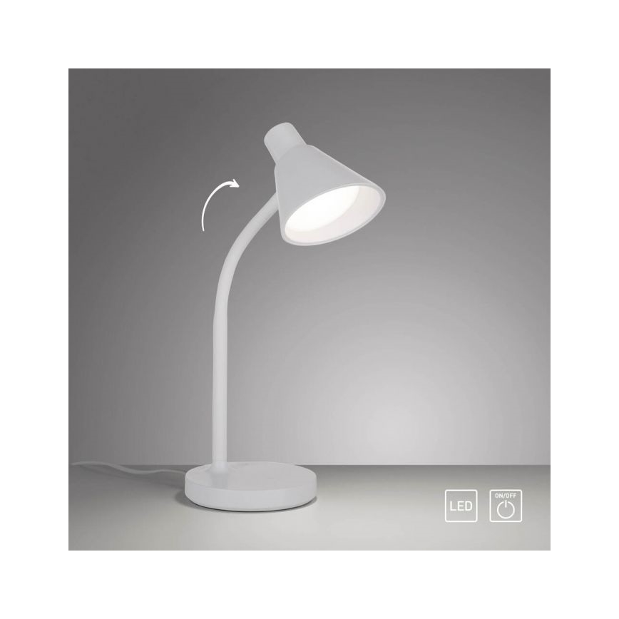 JUST LIGHT. 11248-16 - PIXIE LED flexibilis asztali lámpa LED/4,5W/230V, fehér