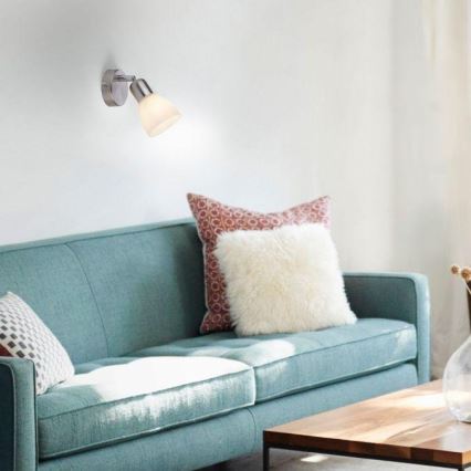 JUST LIGHT. 11951-55 - Fali spotlámpa KARO 1xE14/40W/230V matt króm