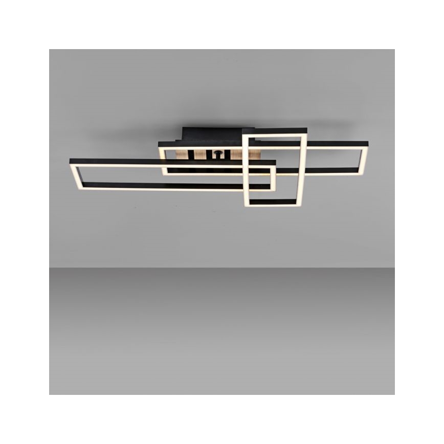 JUST LIGHT. 14051-79 - LED mennyezeti lámpa AKUSZTIKA LED/20,5W/230V tölgy/fekete