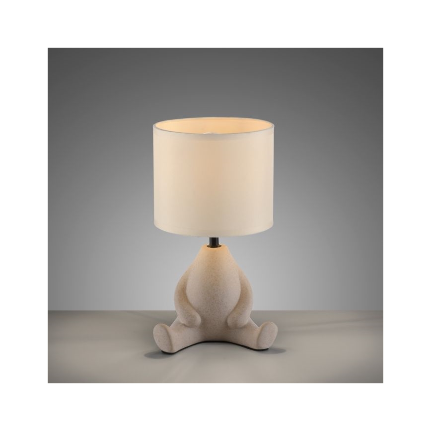 JUST LIGHT. 14190-39 - Asztali lámpa TED 1xE27/25W/230V bézs