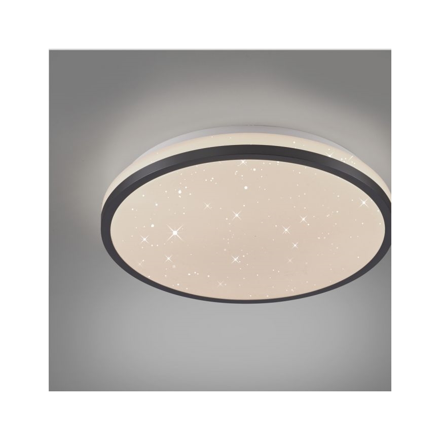 JUST LIGHT. 14293-18 - LED Dimmelhető mennyezeti lámpa KYLE LED/10W/230V átm. 28 cm fekete
