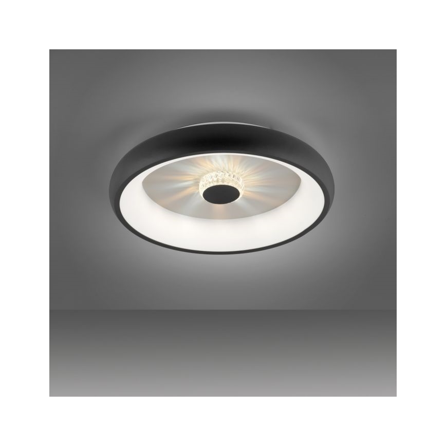 JUST LIGHT. 14384-18 - LED Dimmelhető mennyezeti lámpa VERTIGO LED/29W/230V 2700-5000K fekete + távirányítás
