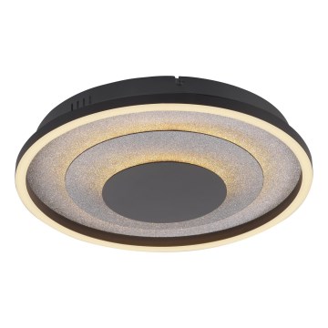 JUST LIGHT. 14409-21 - LED mennyezeti lámpa GLITTY LED/22W/230V, átmérő 40 cm, fekete