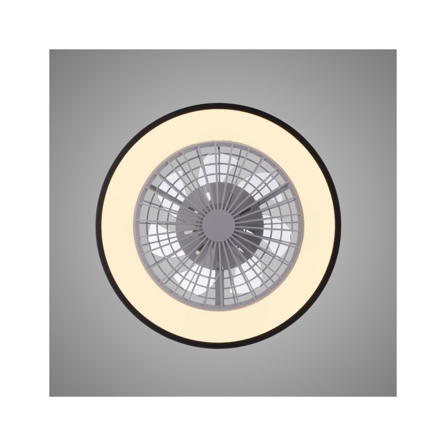 JUST LIGHT. 14447-18 - LED RGBW dimmelhető mennyezeti ventilátor világítással LENO LED/44W/230V 3000-6500K átmérő 48,6 cm fehér + távirányító