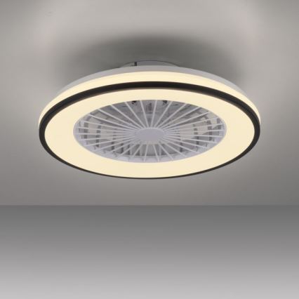 JUST LIGHT. 14447-18 - LED RGBW dimmelhető mennyezeti ventilátor világítással LENO LED/44W/230V 3000-6500K átmérő 48,6 cm fehér + távirányító