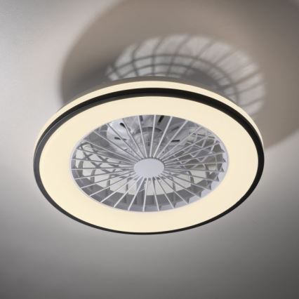 JUST LIGHT. 14447-18 - LED RGBW dimmelhető mennyezeti ventilátor világítással LENO LED/44W/230V 3000-6500K átmérő 48,6 cm fehér + távirányító