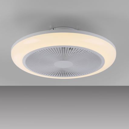 JUST LIGHT. 14623-16 - LED RGBW fényerőszabályozható mennyezeti ventilátor világítással BRENDA LED/22W/230V 3000–6000K átm. 46 cm fehér + távirányító