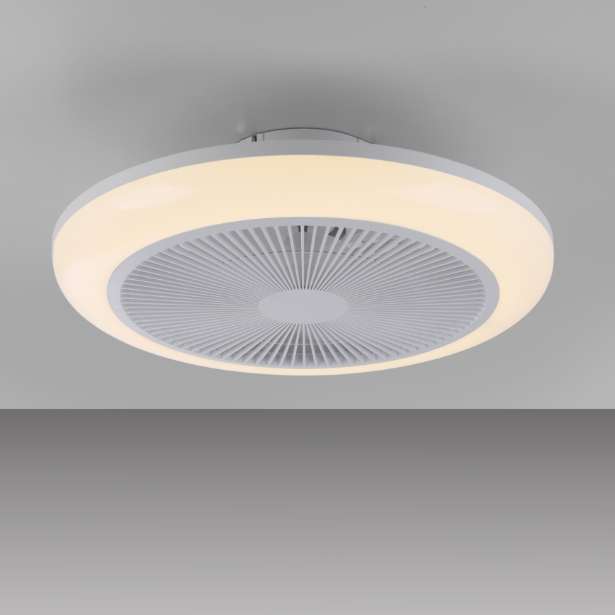 JUST LIGHT. 14623-16 - LED RGBW fényerőszabályozható mennyezeti ventilátor világítással BRENDA LED/22W/230V 3000–6000K átm. 46 cm fehér + távirányító
