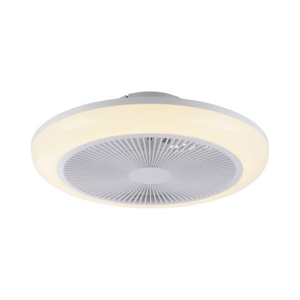 JUST LIGHT. 14623-16 - LED RGBW fényerőszabályozható mennyezeti ventilátor világítással BRENDA LED/22W/230V 3000–6000K átm. 46 cm fehér + távirányító