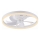 JUST LIGHT. 14624-16 - LED dimmelhető mennyezeti ventilátor világítással RITA LED/22W/230V 3000-6000K átm. 50 cm fehér + távirányító
