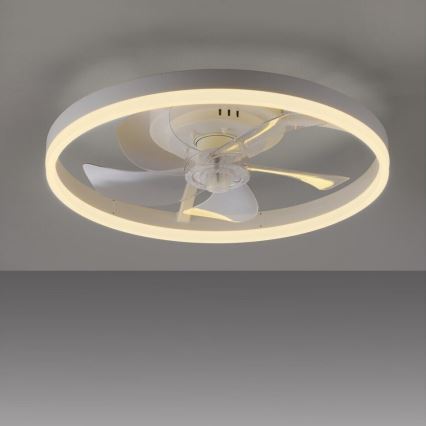 JUST LIGHT. 14624-16 - LED dimmelhető mennyezeti ventilátor világítással RITA LED/22W/230V 3000-6000K átm. 50 cm fehér + távirányító