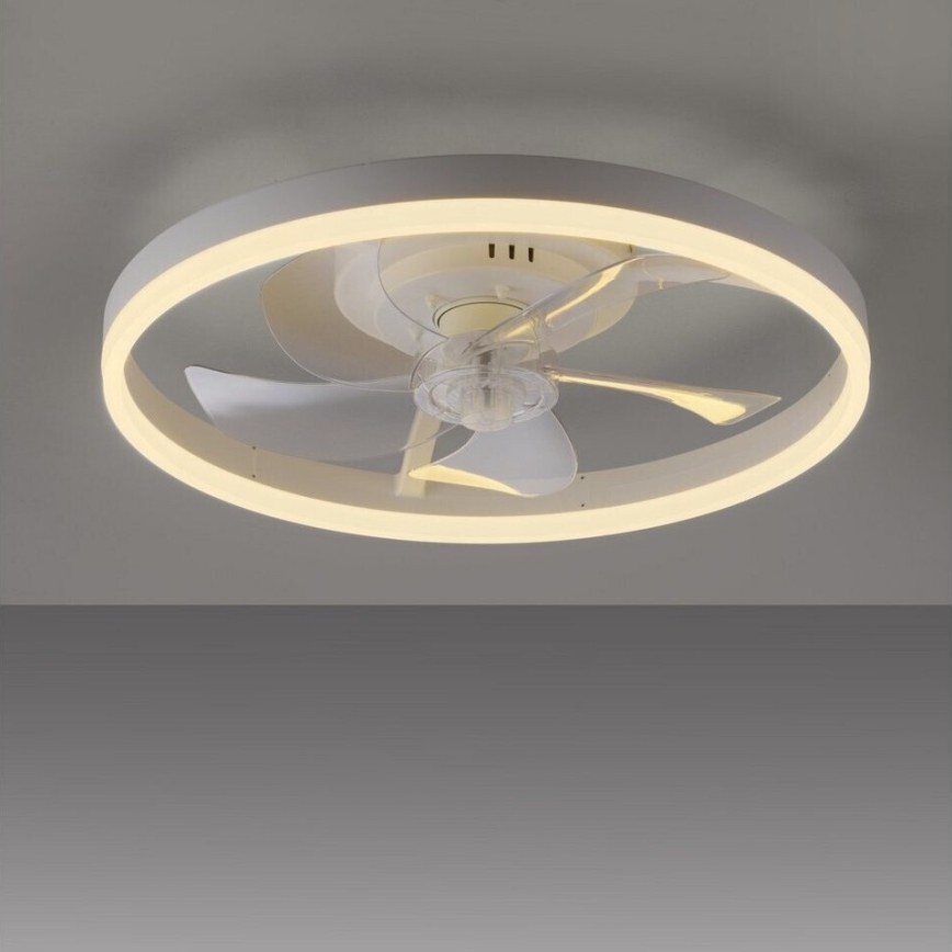 JUST LIGHT. 14624-16 - LED dimmelhető mennyezeti ventilátor világítással RITA LED/22W/230V 3000-6000K átm. 50 cm fehér + távirányító