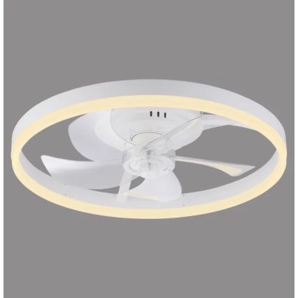 JUST LIGHT. 14624-16 - LED dimmelhető mennyezeti ventilátor világítással RITA LED/22W/230V 3000-6000K átm. 50 cm fehér + távirányító