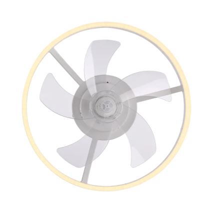 JUST LIGHT. 14624-16 - LED dimmelhető mennyezeti ventilátor világítással RITA LED/22W/230V 3000-6000K átm. 50 cm fehér + távirányító