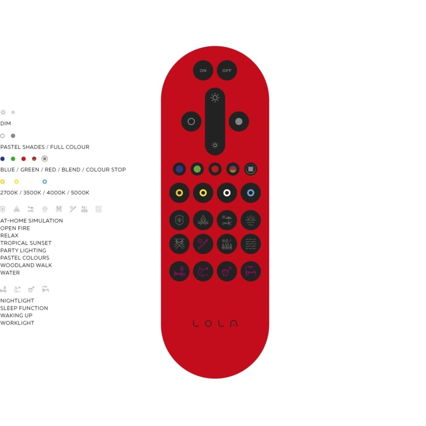 JUST LIGHT. 14682-16 - LED RGB Dimmelhető mennyezeti felületre szerelhető  panel LOLA FLAT LED/28,5W/230V 2700-5000K + távirányítás