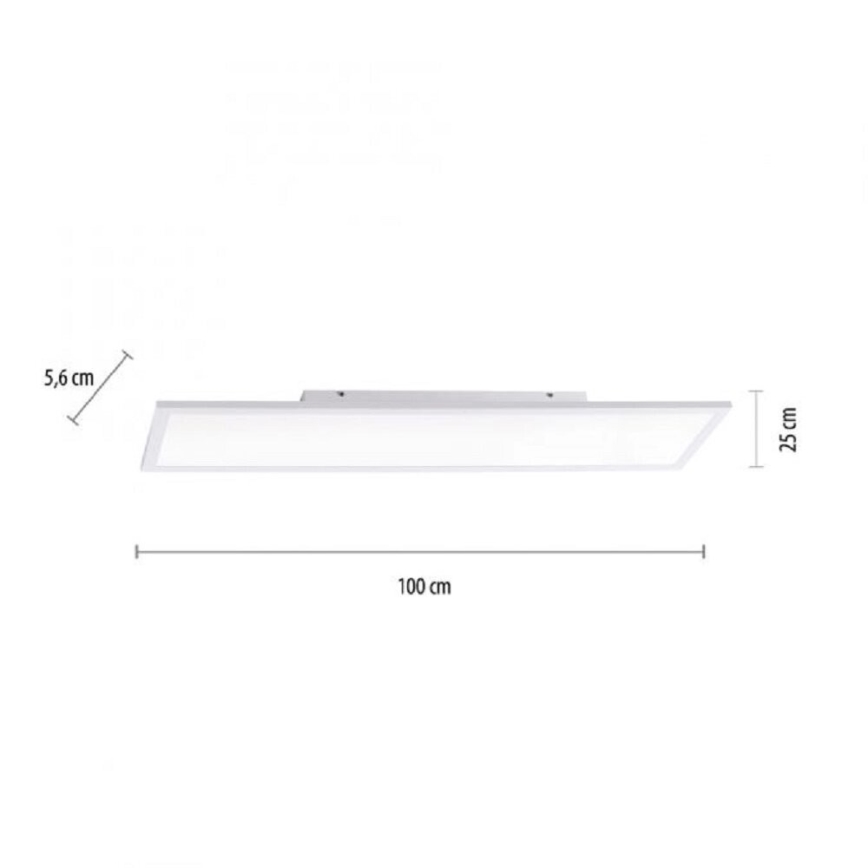 JUST LIGHT. 14682-16 - LED RGB Dimmelhető mennyezeti felületre szerelhető  panel LOLA FLAT LED/28,5W/230V 2700-5000K + távirányítás