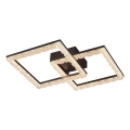 JUST LIGHT. 14732-18 - LED mennyezeti lámpatest GLITRA LED/17,5W/230V 37,6x37,6 cm fekete