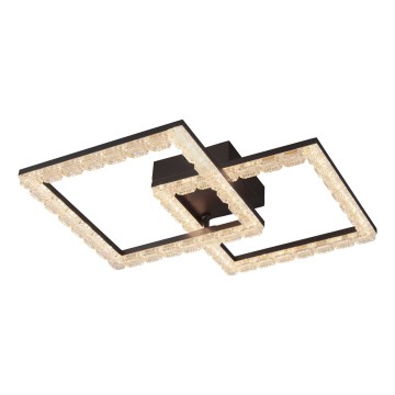 JUST LIGHT. 14732-18 - LED mennyezeti lámpatest GLITRA LED/17,5W/230V 37,6x37,6 cm fekete