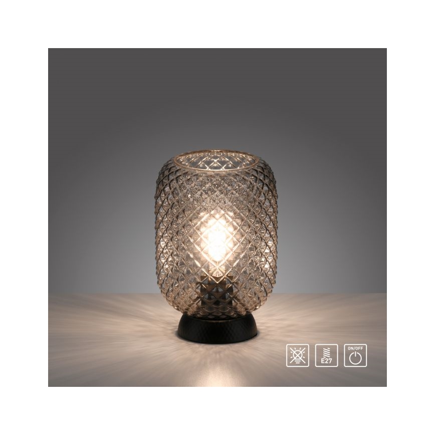 JUST LIGHT. 14906-18 - Asztali lámpa REISHI 1xE27/40W/230V fekete