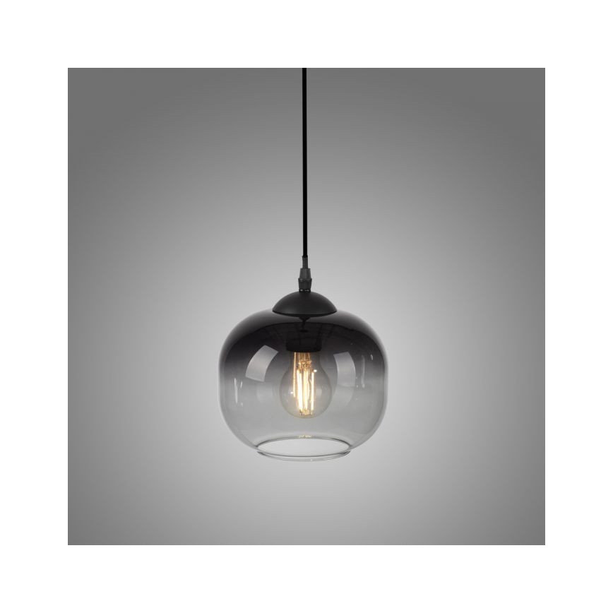 JUST LIGHT. 15420-18 - Csillár zsinóron ZEA 1xE27/25W/230V fekete