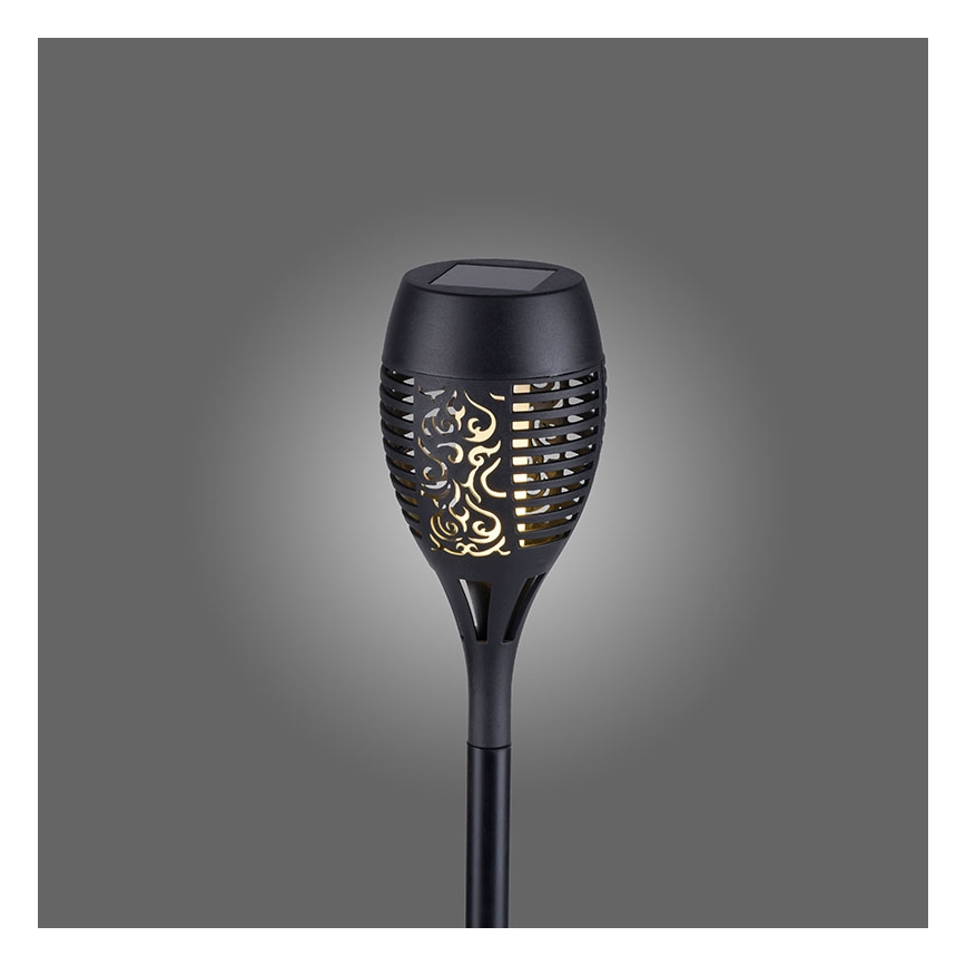 JUST LIGHT. 19106-18-3 - 3 db-os készlet LED napelemes lámpa FACKEL LED/0,24W/1,2V 200 mAh IP44 fekete