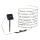 JUST LIGHT. 19971-18 - RGB LED napelemes szalag TEANIA LED/3,7V 5 m 1200 mAh IP44 fekete